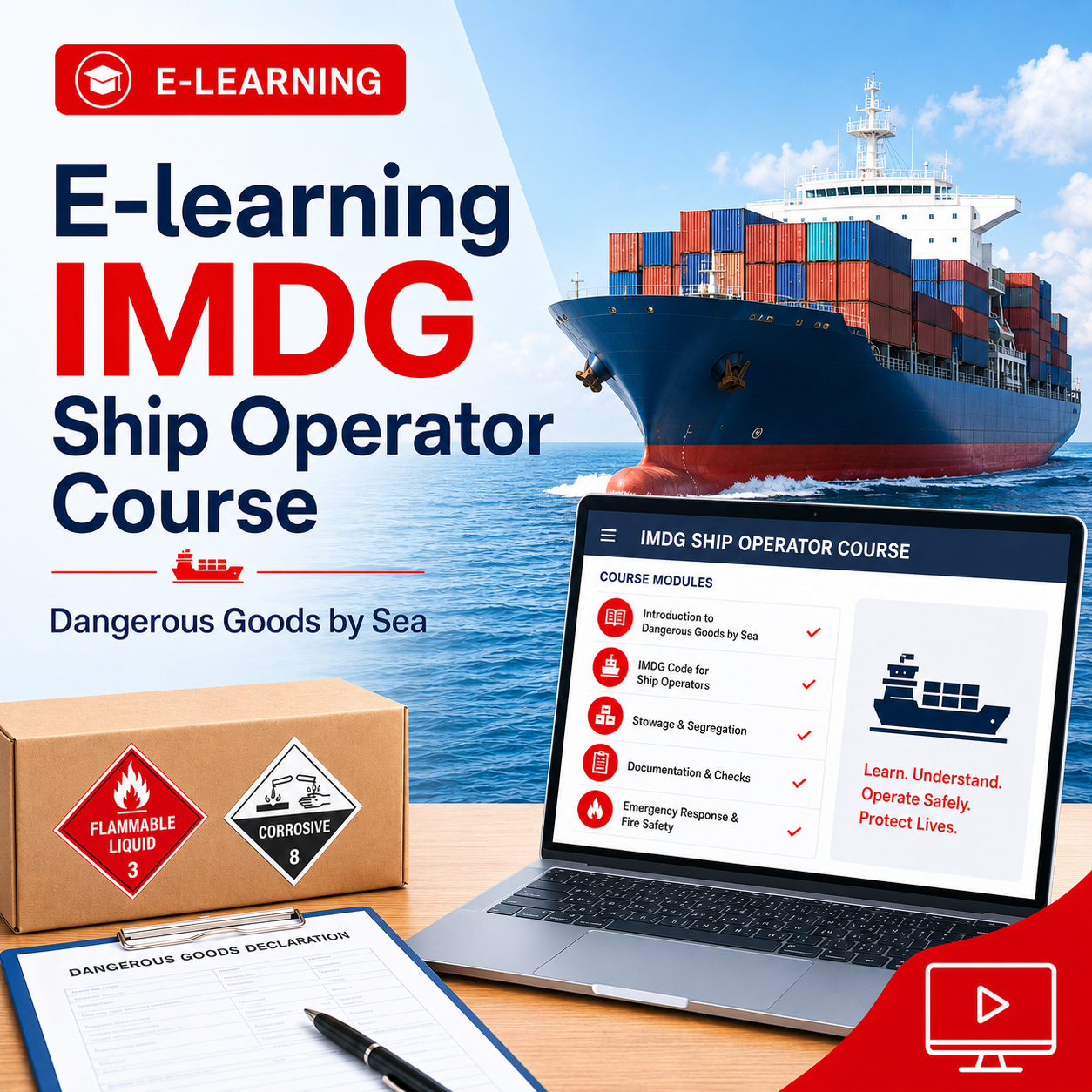 E-learning IMDG code Ship operator Course (English)
