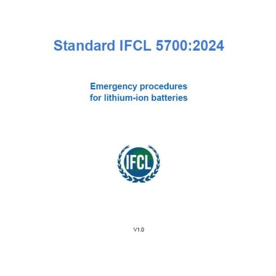 Standard IFCL 5700:2024 - Emergency procedures for lithium-ion batteries